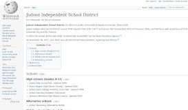 
							         Judson Independent School District - Wikipedia								  
							    