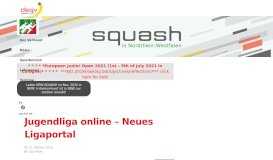 
							         Jugendliga online – Neues Ligaportal – SLV NRW - Squash in NRW								  
							    