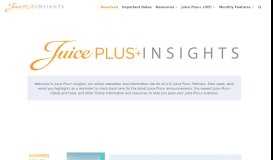 
							         Juice Plus+ Insights								  
							    