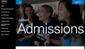 
							         Juilliard Admissions at The Juilliard School								  
							    