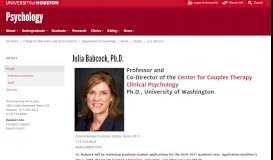 
							         Julia Babcock - University of Houston								  
							    