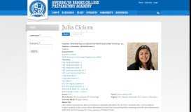
							         Julia Ciciora | Gwendolyn Brooks College Prepatory Academy								  
							    