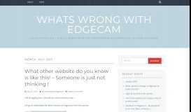 
							         July 2015 – Whats wrong with EdgeCam								  
							    