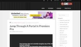 
							         Jump Through a Portal in Premiere Pro | Cinecom.net								  
							    