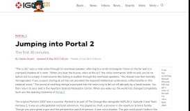 
							         Jumping into Portal 2 - IGN								  
							    