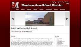 
							         Junior and Senior High School - Welcome to the Montrose Area ...								  
							    