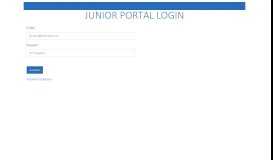 
							         JUNIOR Portal								  
							    