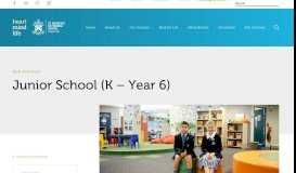 
							         Junior School (K – Year 6) – St Andrew's Cathedral School								  
							    