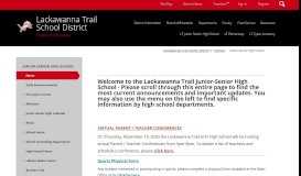 
							         Junior-Senior High School / Home - Lackawanna Trail School District								  
							    