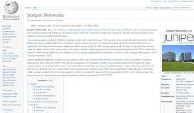 
							         Juniper Networks - Wikipedia								  
							    