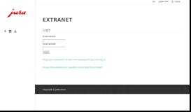 
							         JURA Extranet: EXTRANET								  
							    
