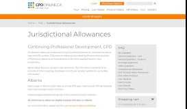 
							         Jurisdictional Allowances - CPD Requirements | CPDonline.ca								  
							    