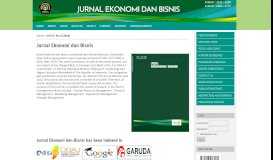 
							         Jurnal Ekonomi & Bisnis - Jurnal UNISSULA								  
							    