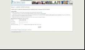 
							         Juror Online Questionnaire - NJ Courts								  
							    