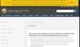 
							         Juror Portal | Superior Court of California								  
							    
