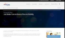 
							         Just Better Care embraces Procura Mobility | Procura ANZ by Complia ...								  
							    
