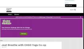 
							         Just Breathe with CHGO Yoga Co-op | Chicago Public Library								  
							    