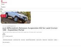 
							         Just Differentials Releases Suspension Kit for Land Cruiser 100 ...								  
							    