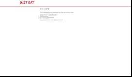 
							         Just Eat Takeaway & Restaurant Sign Up								  
							    