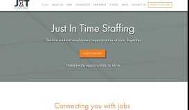 
							         Just in Time Staffing - Flexible medical employment opportunities at ...								  
							    