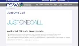 
							         Just One Call | FSW								  
							    