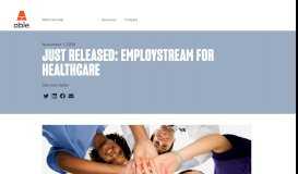 
							         Just Released: EmployStream for Healthcare - EmployStream								  
							    