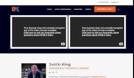 
							         Justin King - B2X Partners B2B eCommerce Agency								  
							    