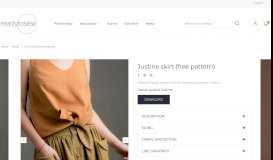 
							         Justine skirt (free pattern) - Ready To Sew								  
							    