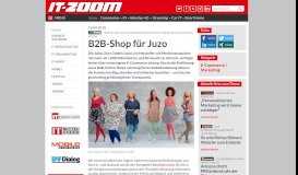 
							         Juzo erweitert Oxaion um Magento-Shop | E-Commerce / Marketing								  
							    