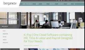 
							         K-Pay | One Cloud Software containing HR, Time & Labor and ...								  
							    