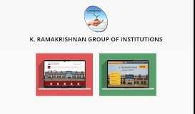 
							         K. RAMAKRISHNAN GROUP OF INSTITUTIONS								  
							    
