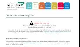 
							         K12 Homepage: Disabilities Grant Program								  
							    