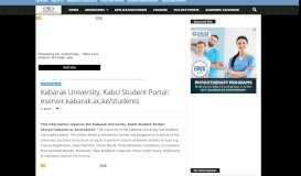 
							         Kabarak University, KabU Student Portal: eserver.kabarak.ac.ke ...								  
							    