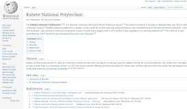 
							         Kabete National Polytechnic - Wikipedia								  
							    