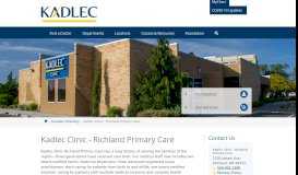 
							         Kadlec Clinic - Richland Primary Care | Kadlec								  
							    