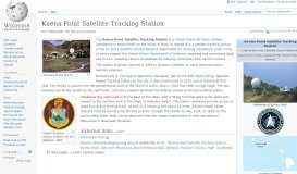 
							         Kaena Point Satellite Tracking Station - Wikipedia								  
							    
