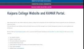 
							         Kaipara College Website & KAMAR Portal - Inbox Design								  
							    