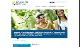 
							         Kaiser - Dental Plans | Dominion National								  
							    