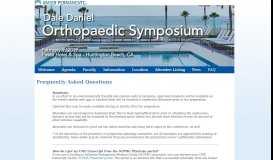 
							         Kaiser Permanente Dale Daniel Orthopaedic Symposium								  
							    