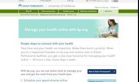 
							         Kaiser Permanente® | Manage your health online with kp.org ...								  
							    
