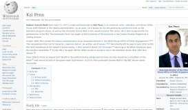 
							         Kal Penn - Wikipedia								  
							    
