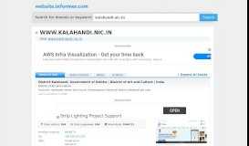 
							         kalahandi.nic.in at WI. Home: District Portal of Kalahandi , Odisha, India								  
							    