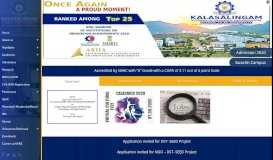 
							         Kalasalingam Academy of Research and Education								  
							    
