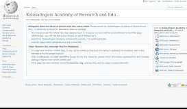 
							         Kalasalingam Academy of Research and Education - Wikipedia								  
							    