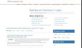 
							         kaleidacare solutions 7 login - Coupons								  
							    