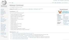 
							         Kalinga University - Wikipedia								  
							    