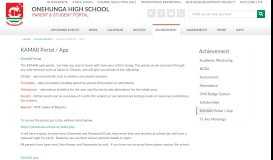
							         KAMAR Portal / App | Onehunga High School								  
							    