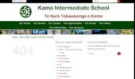 
							         Kamo High School – Lockdown 4/7/18 - Kamo Intermediate School								  
							    