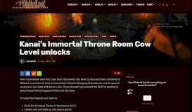 
							         Kanai's Immortal Throne Room Cow Level unlocks - Diabloii.Net								  
							    