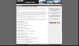 
							         Kane Constructions (NSW) E-Tendering - TenderLink								  
							    